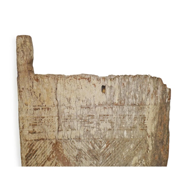 Tribal Antique Old Igbo African Grain Door / Wall Object For Sale - Image 3 of 6