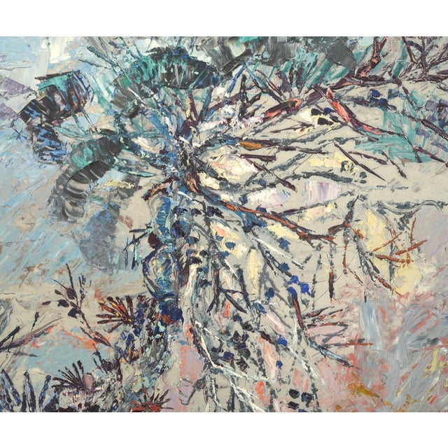 Abstract Annie Nobles Miller, Florida Oil Painting African American Woman Art Annie Nobles Miller Indian River, 1967 For Sale - Image 3 of 7