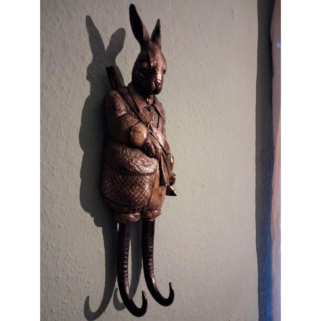 A classic, well-known wall figure of a hare hunter from the Black Forest region. Its size, design, colors, and every...