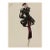 Vintage French Fashion Art Print – Black & Purple Art Deco Illustration, 12" X 16" For Sale