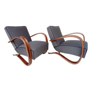 H-269 Lounge Chairs by Jindrich Halabala for Up Zavody, 1930s, Set of 2 For Sale