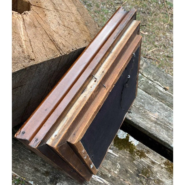 19th Century Antique Victorian Cabinet Card, Paired With Contemporary Fashion Photo in Antique Frame For Sale - Image 5 of 9