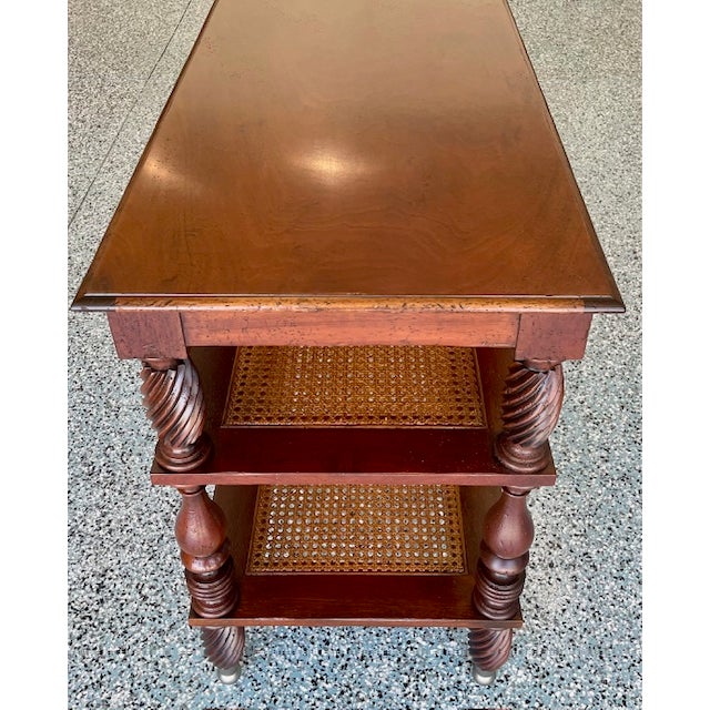 1980s 1980s Console Table by Milling Road a Division of Baker Furniture For Sale - Image 5 of 10