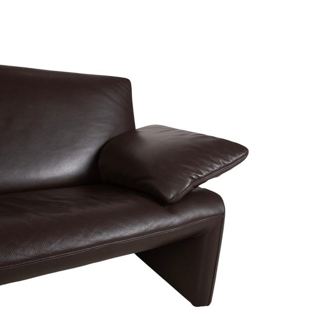 Leather Two-Seater Brown Manual Function Sofa by Jori Linea For Sale - Image 6 of 16