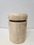 This tessellated stone and brass lidded jar or trinket box has a felt lining. The piece is made in the Philippines and is...