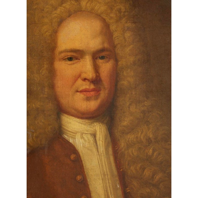 This listing is for an early 18th century English portrait of a gentleman. This is a wonderful example of early Georgian...