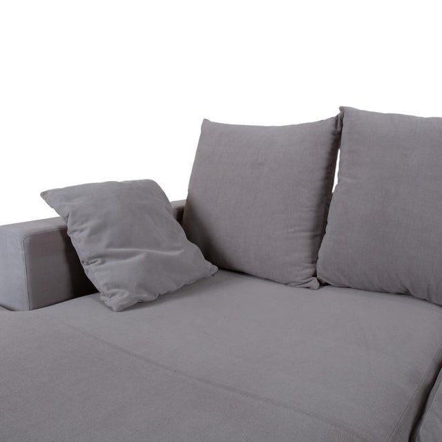 Boconcept Cenova Fabric Corner Sofa Grey Sofa Couch For Sale - Image 4 of 12