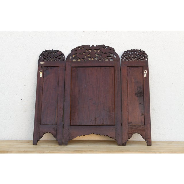 Early 20th Century Sino Tibetan Carved Altar Screen For Sale - Image 9 of 10