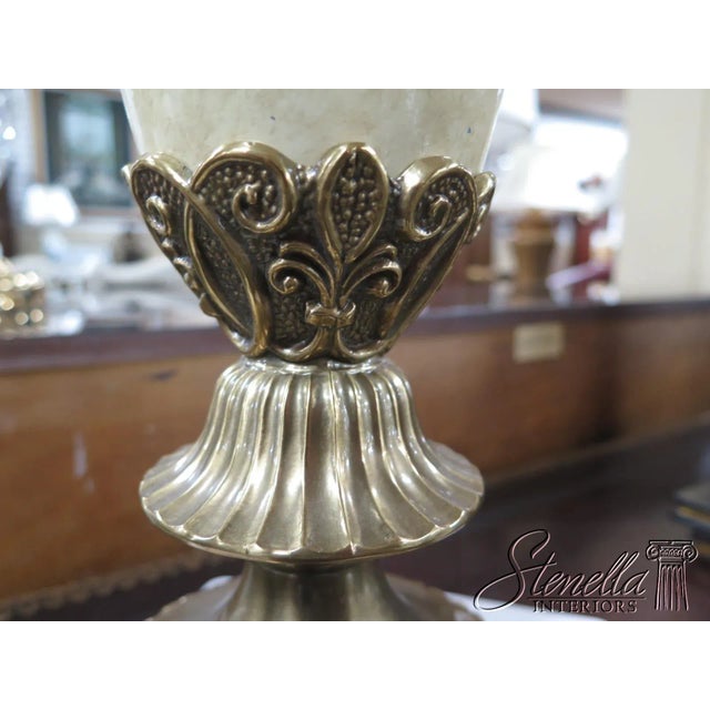 The lamp/s are approx. 10-15 years old & being sold for a fraction of the original retail cost. Size: 7w x 7d x 34h Shade...