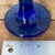 Glass 6 Vintage Cobalt Blue Stemmed Goblets (12 Oz). For Sale - Image 7 of 9