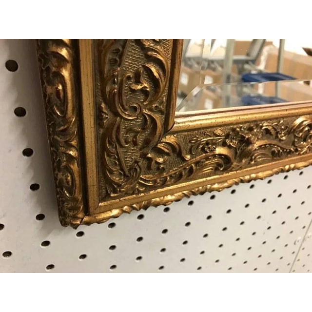 Traditional Giltwood Mirror with Beautiful Scroll Work For Sale - Image 3 of 7