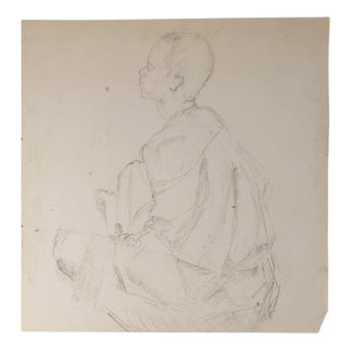 Unknown, Depicting a Man, 20th Century, Drawing on Paper For Sale