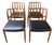 1950s Set of 4 Teak Chairs Attributed to N.O. Møller Model 83 - 102554b For Sale
