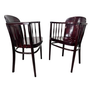 Bentwood Armchairs from Thonet, 1890s, Set of 2 For Sale