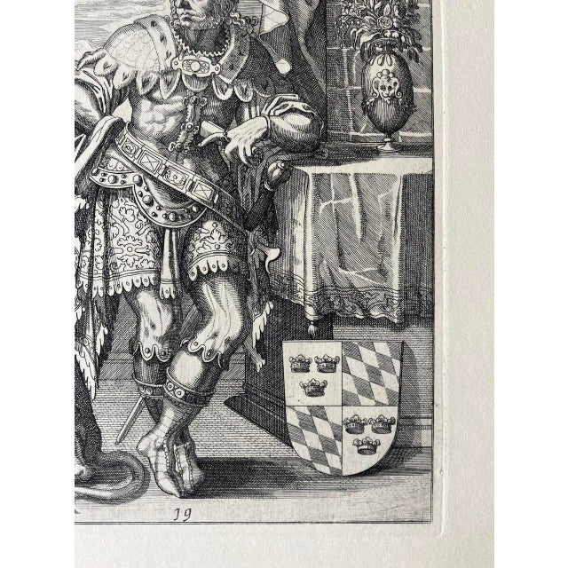 Traditional Late 20th Century Louvre Museum Etching For Sale - Image 3 of 7