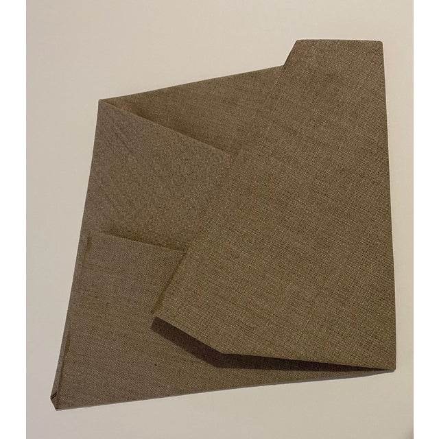 Sébastien de Ganay 1, Sebastien de Ganay Folded Linen Abstract Minimalist Unique Sculpture Fabric Wire, 2016 For Sale In Miami - Image 6 of 8