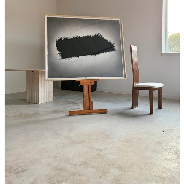 2000 - 2009 Monumental Robert Flynn Graphite + Charcoal Drawing Signed Framed Minimalism For Sale - Image 5 of 18