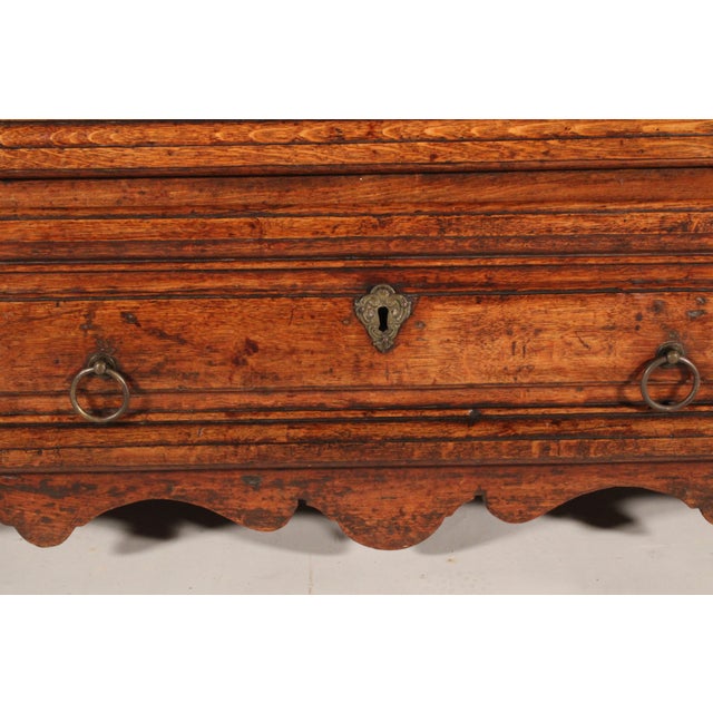Brown Louis XVI Provincial Oak Chest of Drawers For Sale - Image 8 of 12