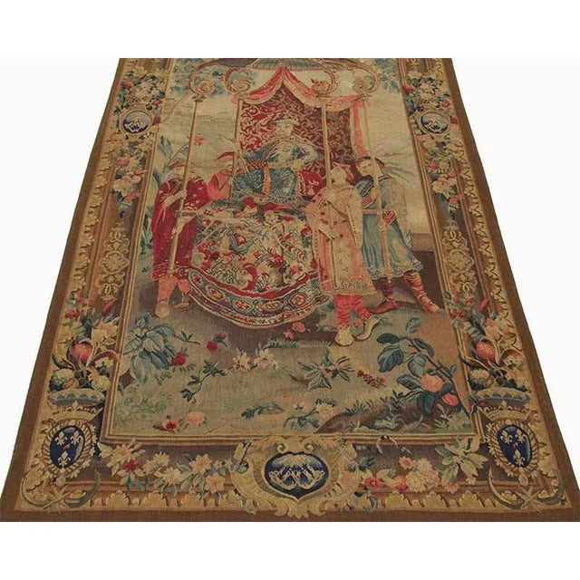Chinoiserie 1990s 18th Century Tapestry Recreation “The Emperor on a Journey” For Sale - Image 3 of 7