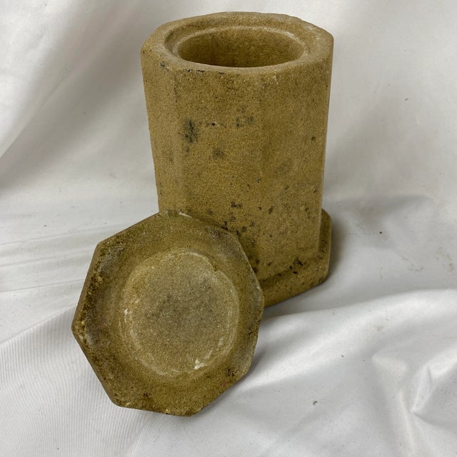 English Stone Canister For Sale - Image 4 of 5