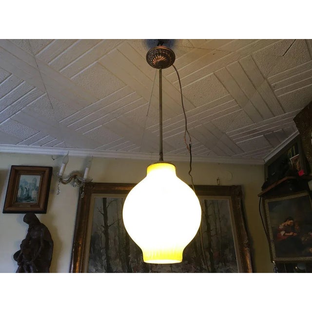Glass Ceiling Lamp, 1960s For Sale - Image 6 of 18