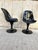 Set of Vintage Black Armchairs, 1950s For Sale - Image 6 of 6