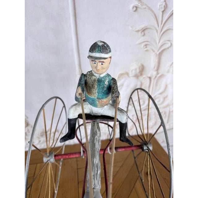 American Folk Art Painted Metal Horse & Sulky Weathervane For Sale - Image 13 of 13