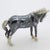 1980s Vintage Italian Handmade Genuine Silver Saturno Branded Darkened Horse Figurine, 1980s For Sale - Image 5 of 13