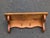 Brown Vintage Farmhouse Wood Wall Shelf With Peg Hooks For Sale - Image 8 of 8