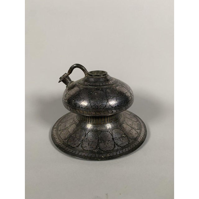 Asian “Huqqa” Hookah Base With “Bidri” Decor India Deccan 18th Century For Sale - Image 3 of 6