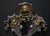 Victorian Gothic Twin Torchère Wall Light with Opaline Flame Shades, 1850s For Sale - Image 4 of 18