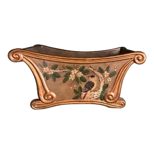 Vintage Hand-Painted Jardiniere or Cachepot