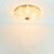 Mid-Century Modern Scandinavian Glass and Brass Flush Mount by Carl Fagerlund for Orrefors, Sweden, 1960s For Sale - Image 6 of 11
