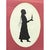 Vintage Silhouette Portrait of Woman in Gold Frame For Sale - Image 12 of 12