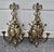 French Pair Brass Sconces Large Ornate Music Wall Violin Candle Holders 40s For Sale - Image 12 of 17