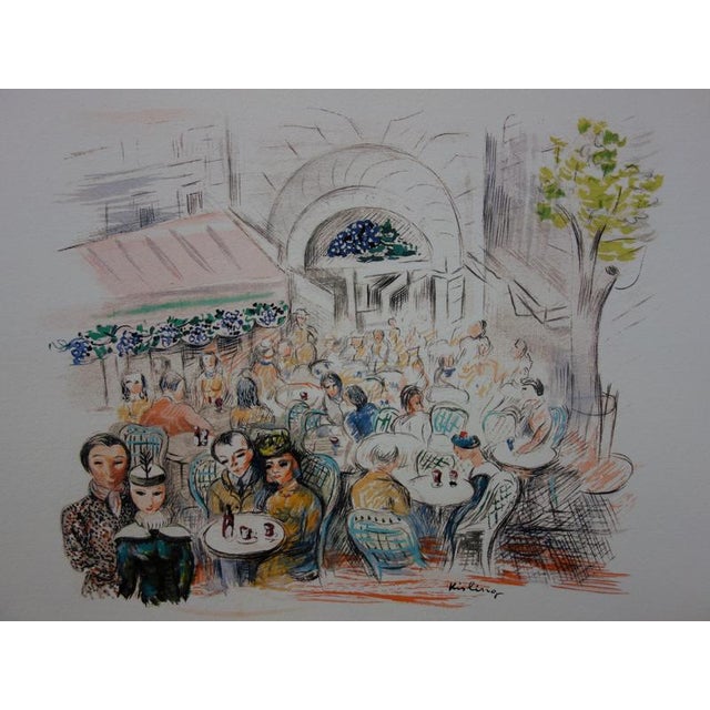 Moise Kisling Paris, Café des Sirènes Lithograph Signed in the plate. On vellum paper measuring 29 x 39 cm. Excellent...