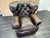 English Rh Churchill Leather Chair With Nailheads Vintage Ebony Leather | Down-Feather Fill | Classic Depth For Sale - Image 3 of 18