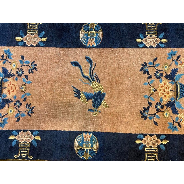 Antique Art Deco Chinese Rug Circa 1920 - 3' X 6' For Sale - Image 4 of 8