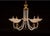 Vintage Murano-Style Glass Five-Light Chandelier For Sale In Chicago - Image 6 of 7