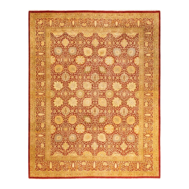 Orange Mogul, One-of-a-Kind Hand-Knotted Area Rug in Orange, 8' 2" x 10' 6" For Sale - Image 8 of 8