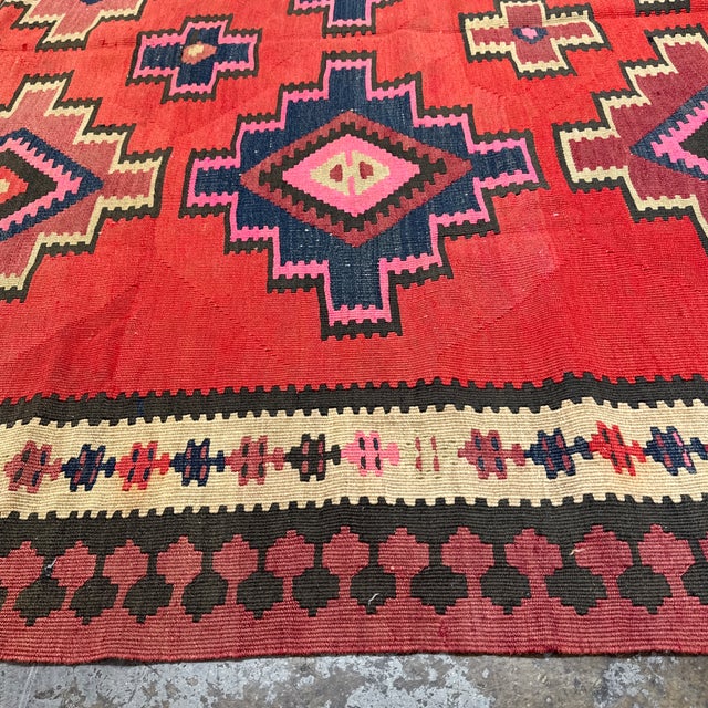 5ft 8in × 10ft Turkish Kilim Area Rug For Sale - Image 11 of 12
