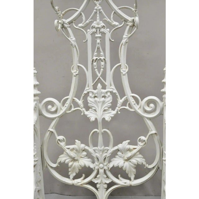 Art Nouveau Antique French Art Nouveau Cast Iron Hall Tree Mirror Stand Attr Alfred Corneau For Sale - Image 3 of 12