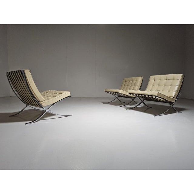 Ludwig Mies van der Rohe Barcelona Chair by Mies Van Der Rohe for Knoll International, 1960s For Sale - Image 4 of 11