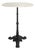 Bistro Table with Marble Top For Sale