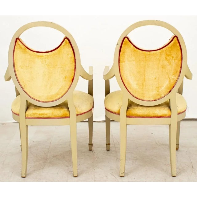 Pair of Jamie Drake Custom-Made Lacquered Armchairs For Sale - Image 4 of 12