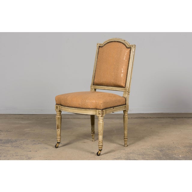 Set of Six French Louis XVI Style Dining Chairs by Maison Jansen, 1890, Paris For Sale - Image 9 of 18