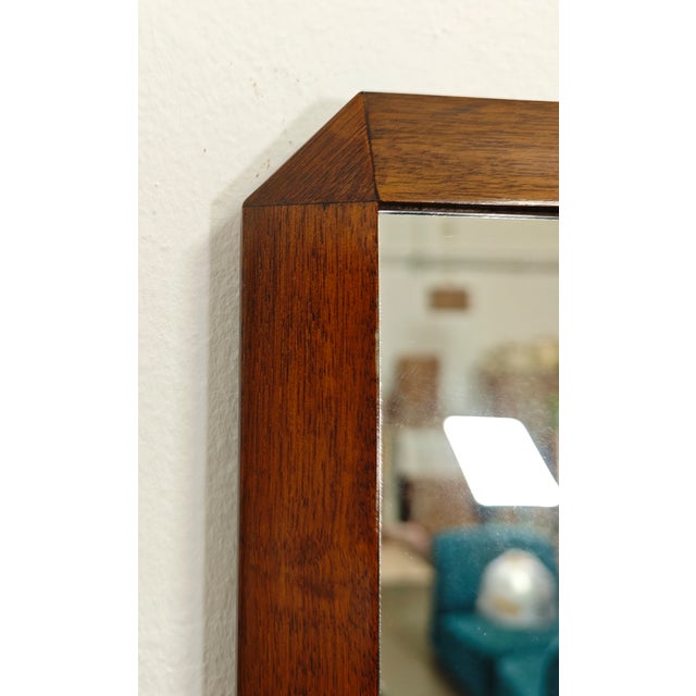 Rectangular Wooden Wall Mirror, 1960s For Sale - Image 10 of 14