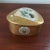 Mid 20th Century Vintage Gold Lusterware Porcelain Fan Box From Japan For Sale - Image 5 of 10