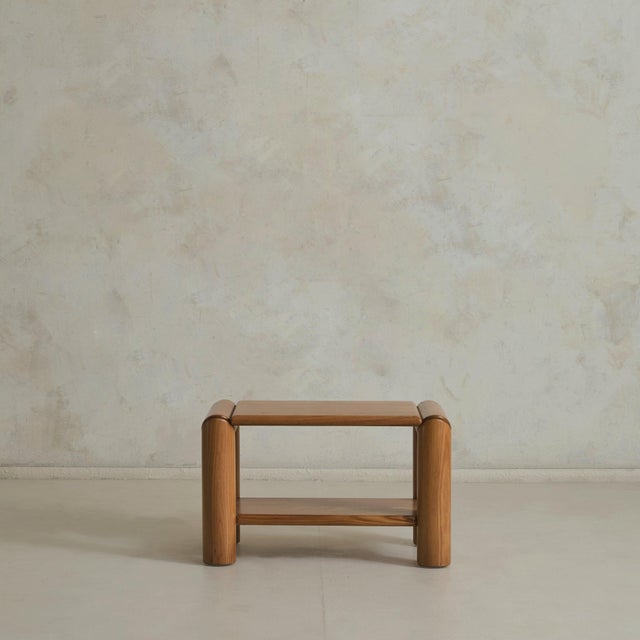 1970s French Elm End Table by Atelier Chauvin, 1970s - 2 Available For Sale - Image 5 of 11