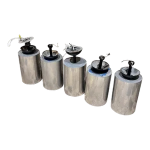 1970s Style Sonneman Set Five Bauhaus Flush Ceiling Lamps